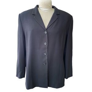 NYGARD Classic Black 4-Button Blazer Sz 16 Must-Have Staple Piece Plus